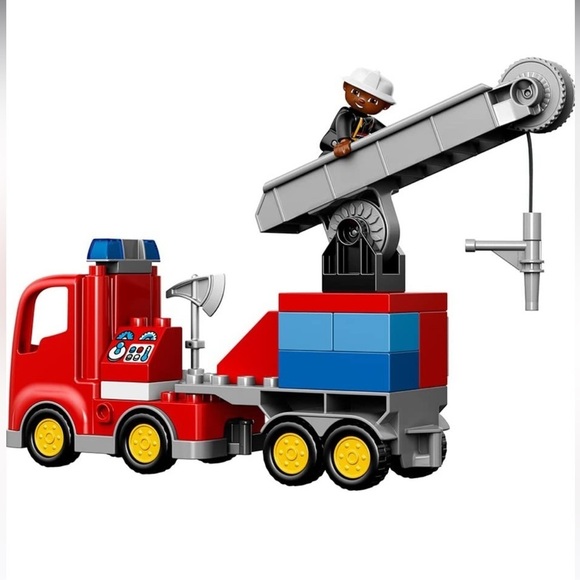 Rare duplo Lego Fire Truck Model 10592 age 2-5 out of stuck - Picture 2 of 11